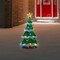 Northlight Lighted Christmas Tree Outdoor Yard Decoration - 50" - Green - Multi-Color LED
